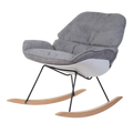 Childhome Rocking Lounge Chair - White / Grey