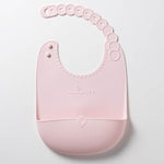 Miniware Roll & Lock Silicone Bib - Cotton Candy