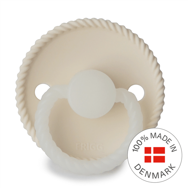 FRIGG Rope Round Silicone Night Pacifier