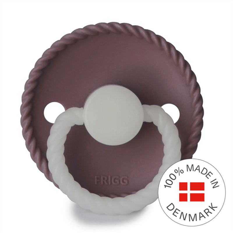 FRIGG Rope Round Silicone Night Pacifier
