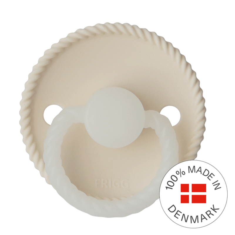 FRIGG Rope Round Silicone Night Pacifier