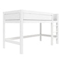 LIFETIME Kidsrooms Semi High Bed with Straight Ladder 90x200cm