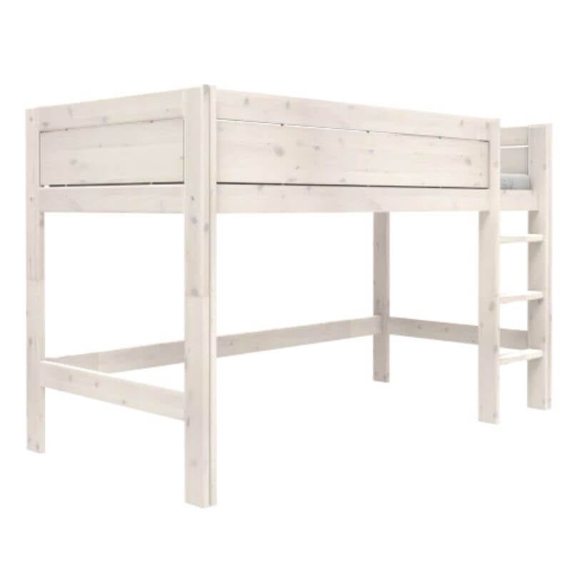LIFETIME Kidsrooms Semi High Bed with Straight Ladder 90x200cm