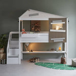 LIFETIME 兒童房半高小屋床 - 隱藏式床 90x200厘米