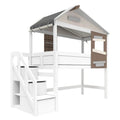 LIFETIME Kidsrooms Semi High House Bed - Hideout 90x200cm