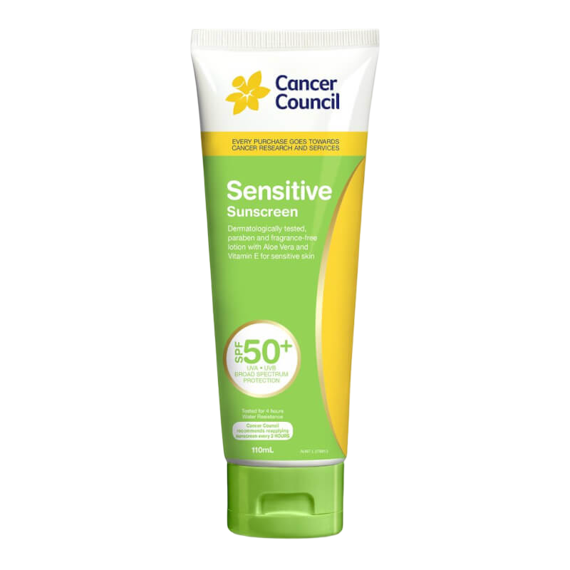 Cancer Council Sensitive Sunscreen SPF50+ 110ml Tube