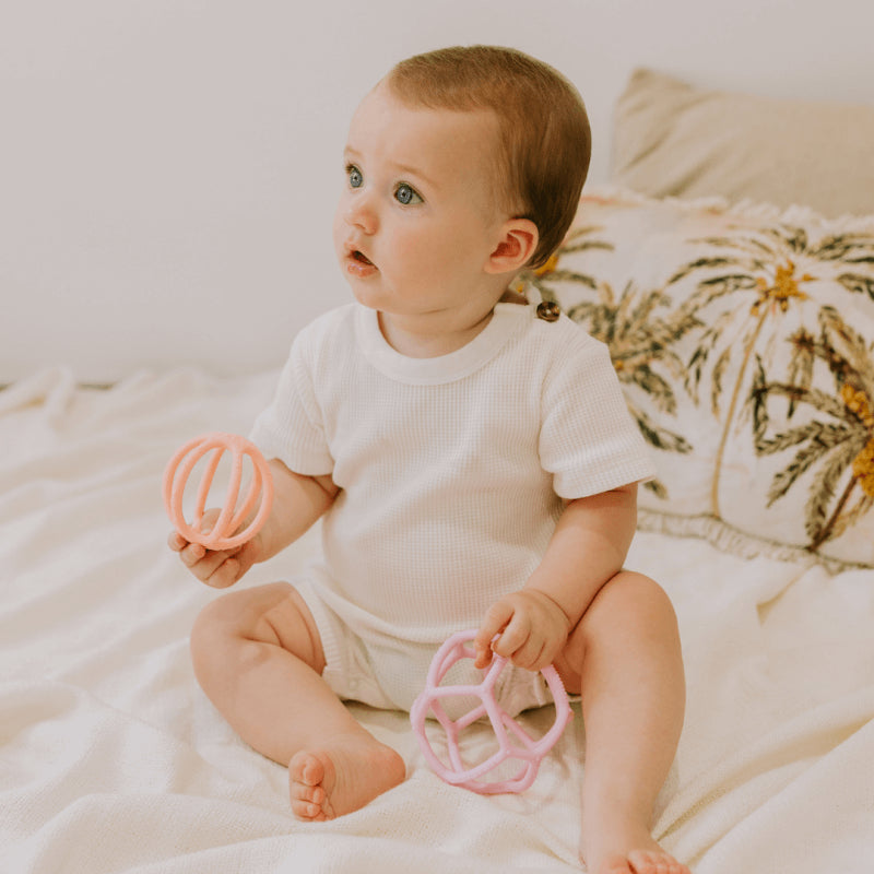 Jellystone Designs Sensory Ball & Fidget 2-Pack - Bubblegum & Peach