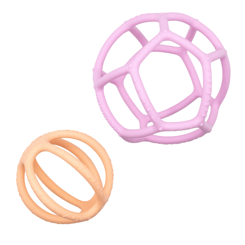 Jellystone Designs Sensory Ball & Fidget 2-Pack - Bubblegum & Peach