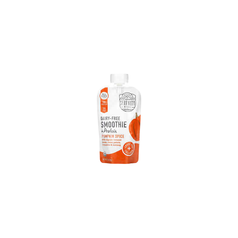 Serenity Kids Dairy-Free Smoothie + Protein All Ages 6+ Months Pumpkin Spice 3.5 oz (99 g)