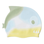 SUNNYLiFE Shaped Swimming Cap - Shark Tribe Khaki Ombre