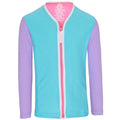 Platypus Sherbet Block UPF50+ Piped Sun Jacket LS