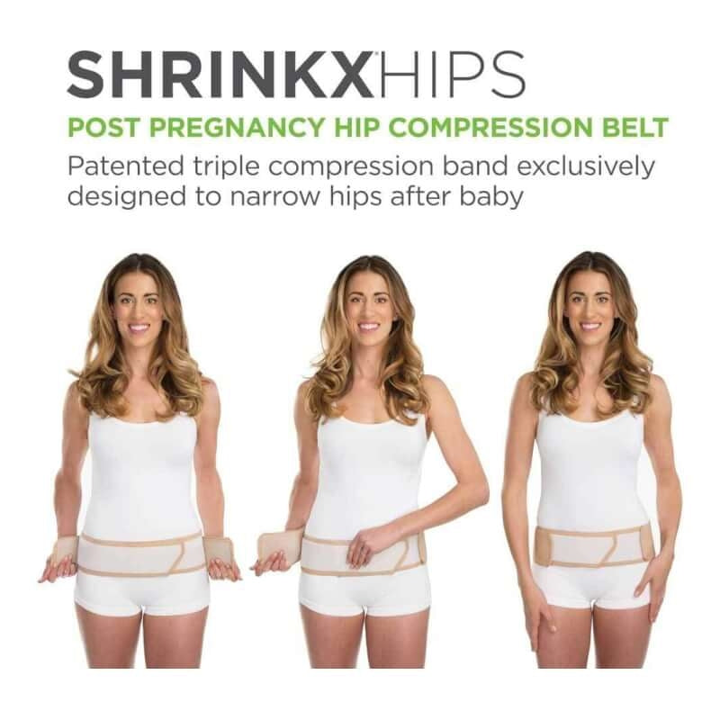 UpSpring Shrinkx Hips Post Pregnancy Hip Compression Belt - Black