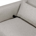 Babyletto Sigi Recliner & Glider - Performance Grey Eco-Weave with Light Wood Base