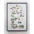 Hong Kong from A to Z Signed Art Print ABC