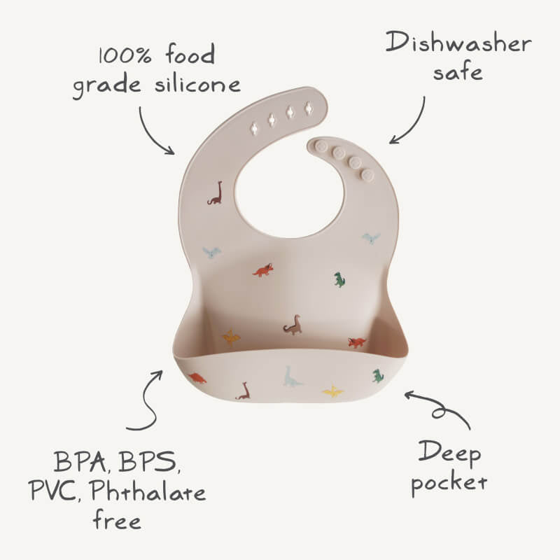 Mushie Silicone Baby Bib