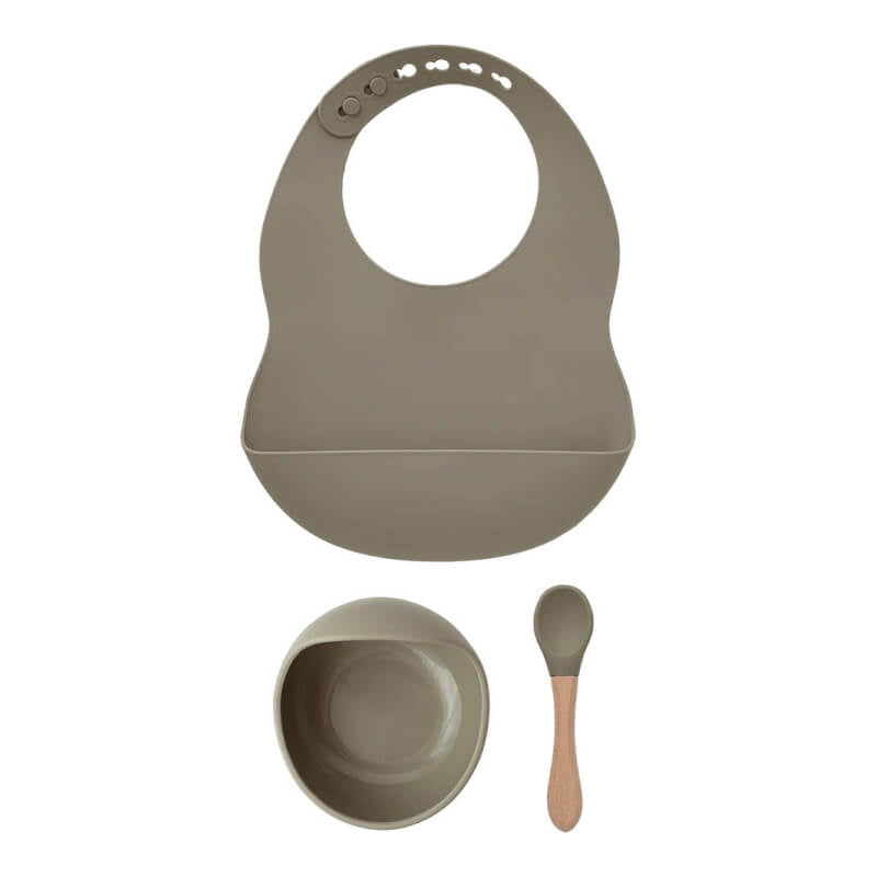 Milk It Baby Silicone Bib & Bowl Set