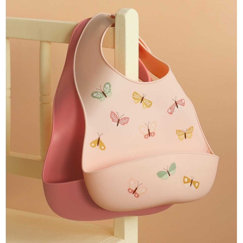 A Little Lovely Company Silicone Bibs - Butterflies