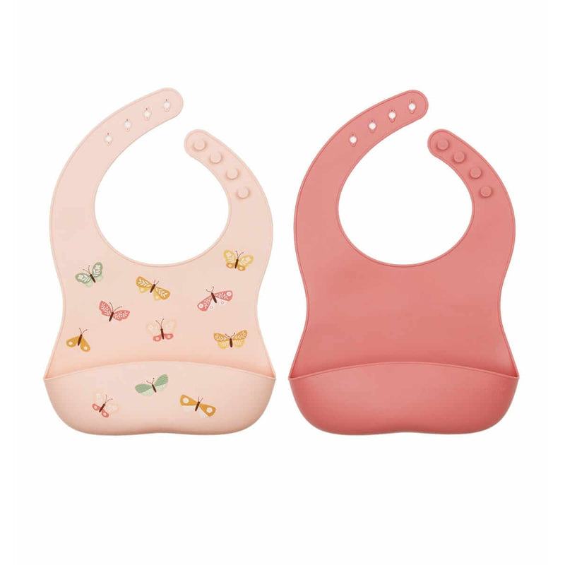 A Little Lovely Company Silicone Bibs - Butterflies