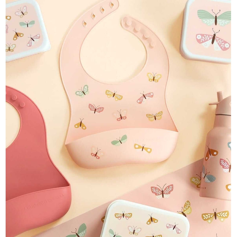 A Little Lovely Company Silicone Bibs - Butterflies