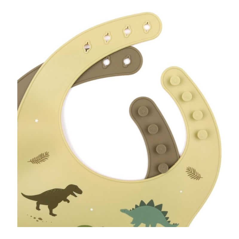 A Little Lovely Company Silicone Bibs (Set of 2) - Dinosaurs
