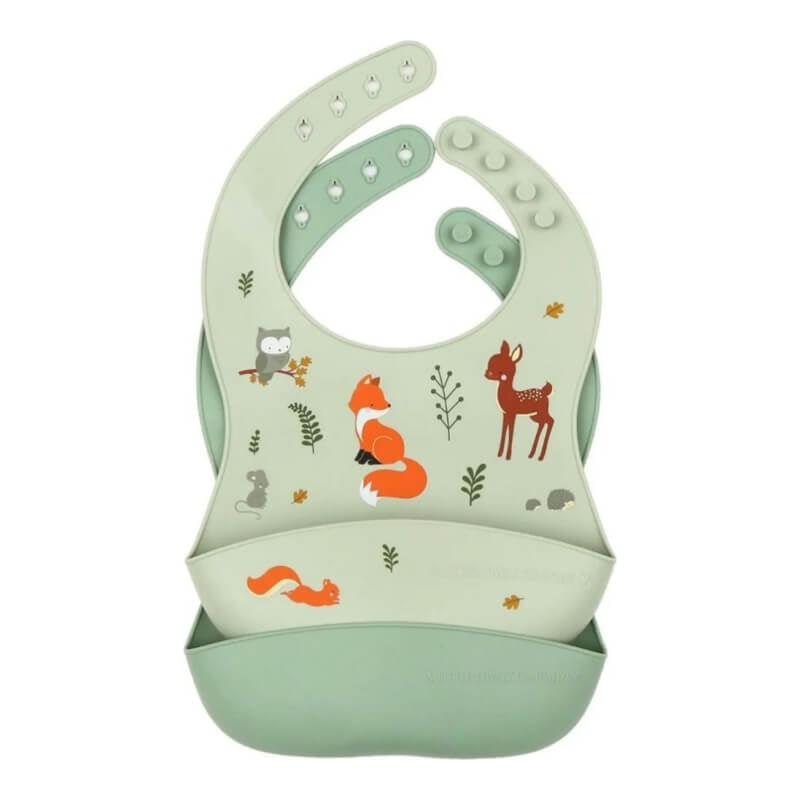 A Little Lovely Company Silicone Bibs Set of 2 - Forest Friends