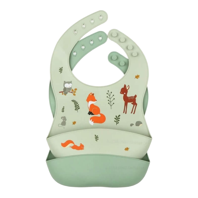 A Little Lovely Company 矽膠圍兜套裝（2 件裝）- 森林夥伴