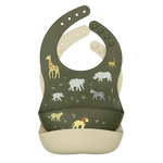 A Little Lovely Company Silicone Bibs (Set of 2) - Savanna