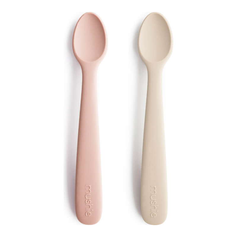 Mushie 矽膠餵食湯匙 2 件裝
