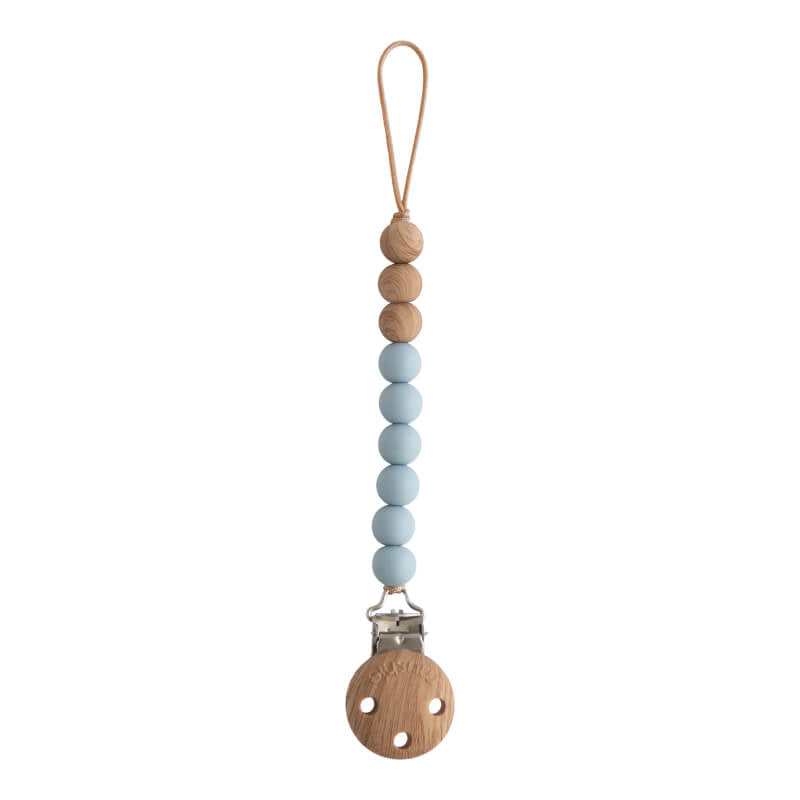 Mushie Silicone Pacifier Clip - Eva