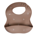 Milk It Baby Silicone Printed Bib - Cherry Muave