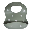 Milk It Baby Silicone Printed Bib - Forest Green
