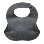 Milk It Baby Silicone Printed Bib - Galaxy Grey