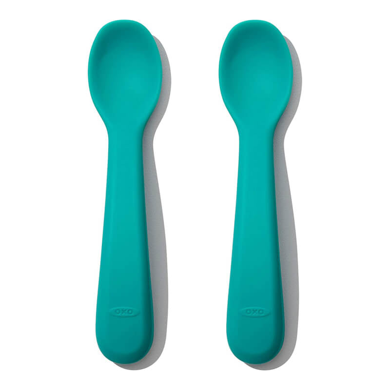 OXO Tot 矽膠湯匙 2 件裝