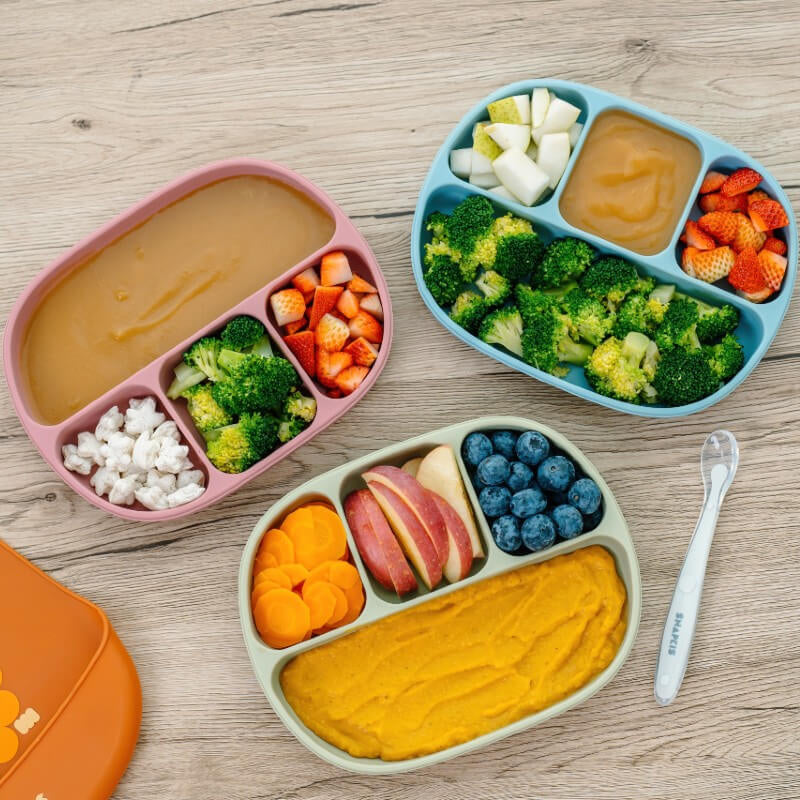 Snapkis Silicone Suction Plate with Divider