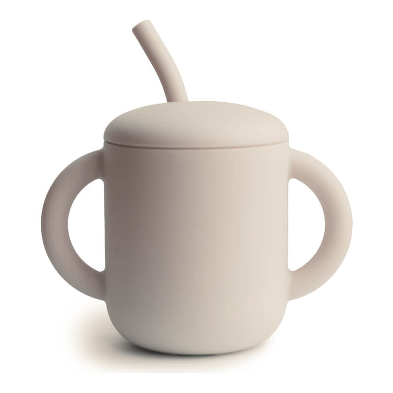 Mushie Silicone Training Cup + Straw