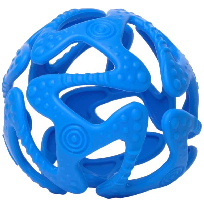 Nuby Silicone Tuggy Teething Ball 3m+