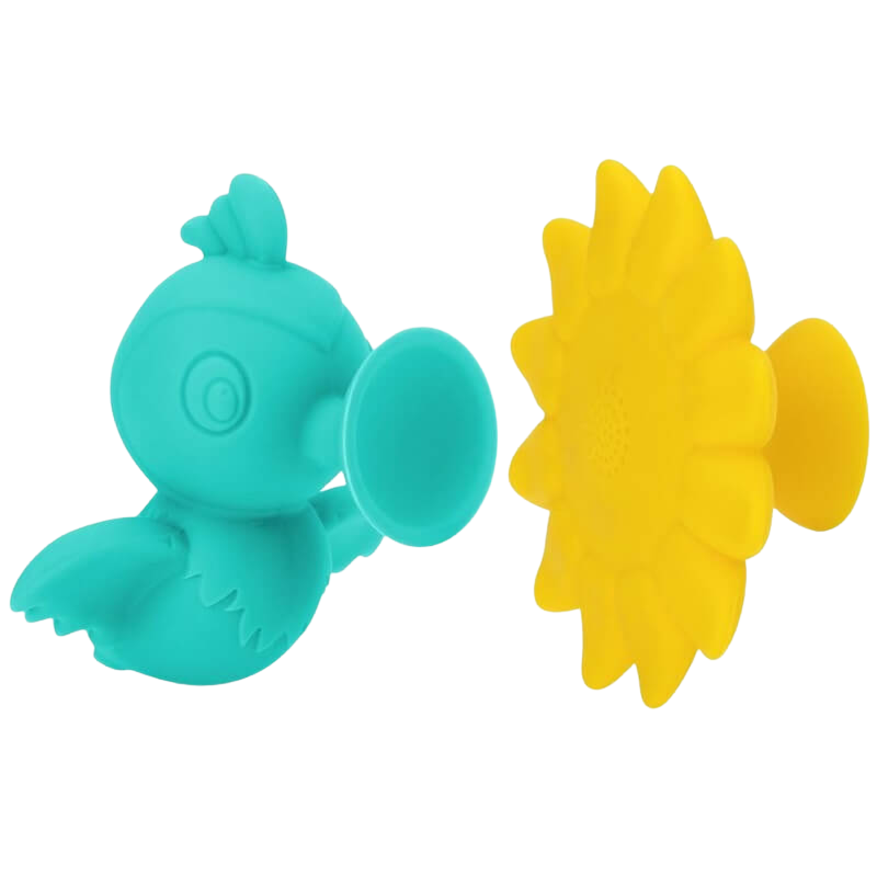 Nuby 趣味吸盤玩具 蜂鳥與花朵