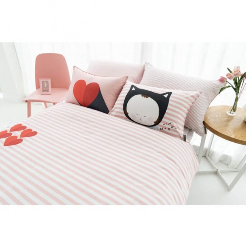 Jadaloo Anti-Dustmite Single Bed Duvet Set - Baby Cat Meow