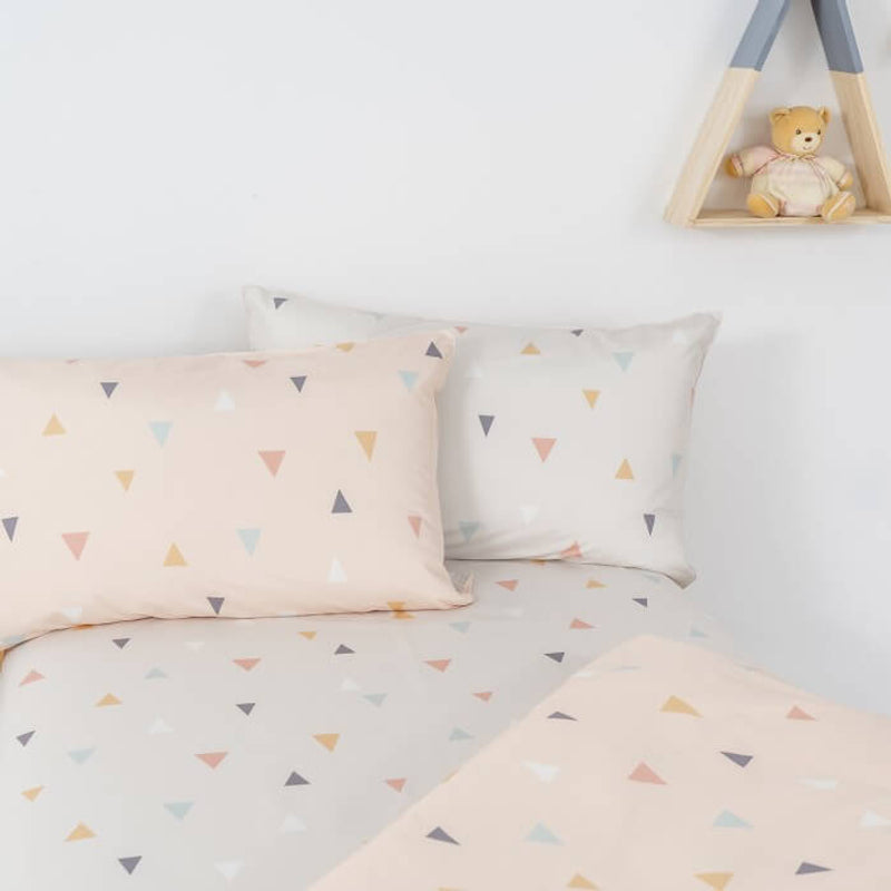Jadaloo Anti-Dustmite Single Bed Duvet Set without Padding - Juni Peach