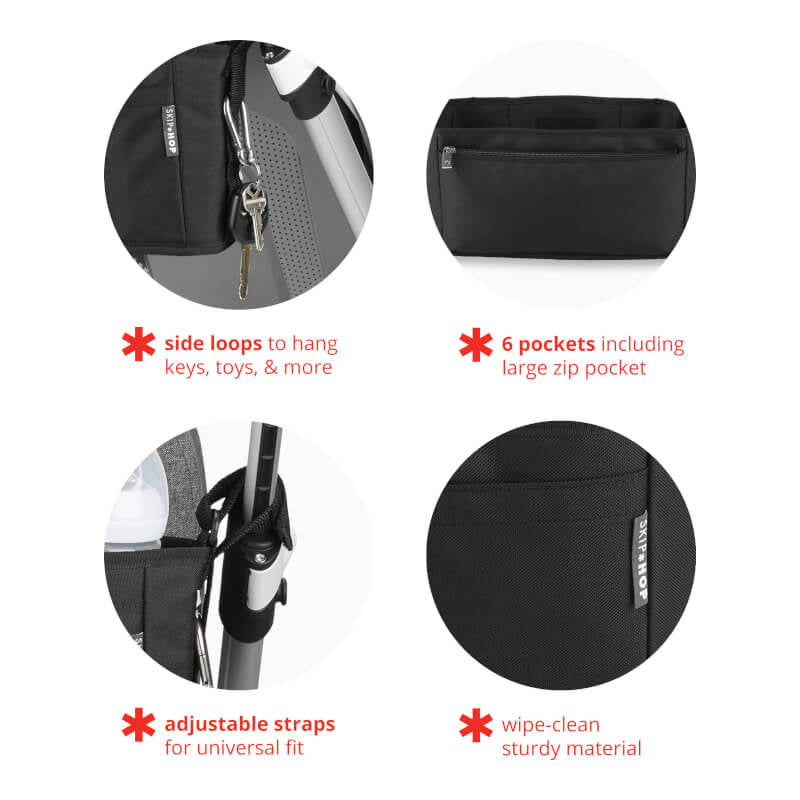 Skip Hop Grab &amp; Go Ultra 嬰兒車收納袋 - 黑色