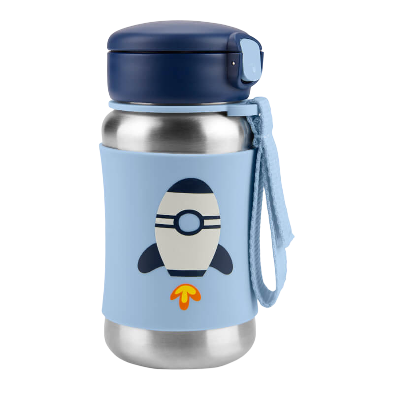 Skip Hop Spark Style Stainless Steel Straw Bottle 350ml
