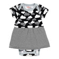 Skip Hop Star-Struck Skirted SS Bodysuit-Cloud