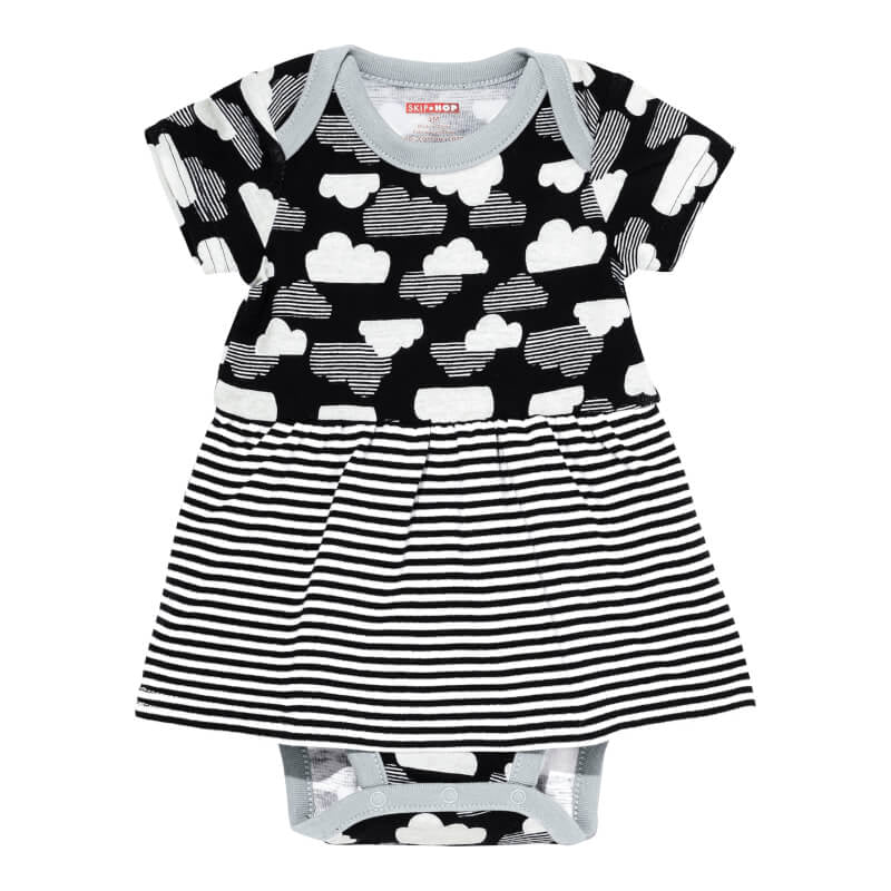 Skip Hop Star-Struck Skirted SS Bodysuit-Cloud