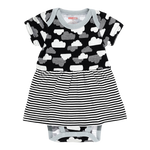 Skip Hop Star-Struck Skirted SS Bodysuit-Cloud