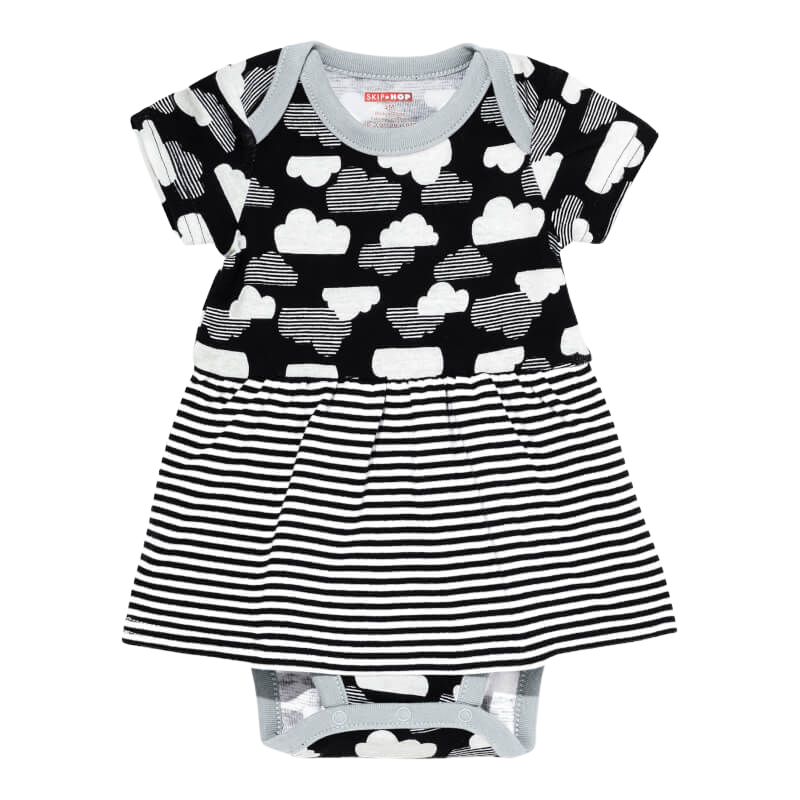 Skip Hop Star-Struck Skirted SS Bodysuit-Cloud