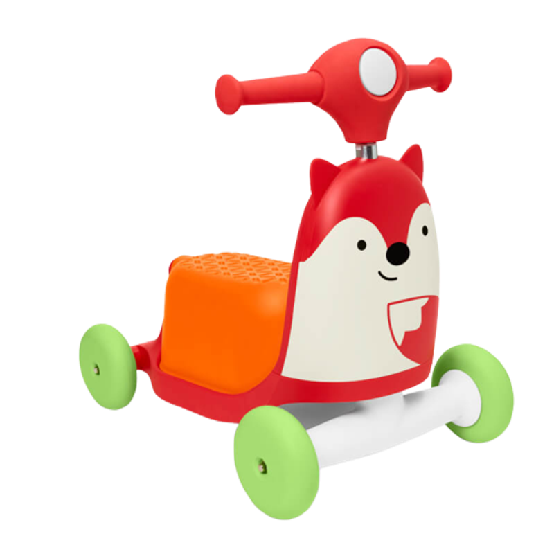 Skip Hop Zoo 3-in-1 Ride On Toy - Fox