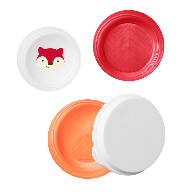 Skip Hop Zoo Smart Serve Non-Slip Bowls - 3 Pack