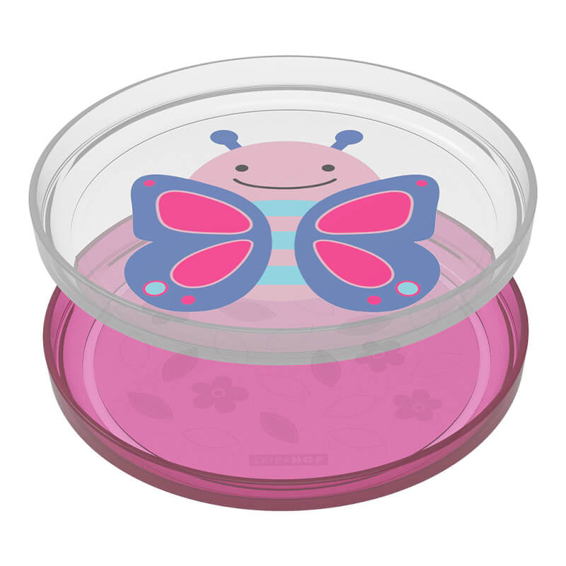 Skip Hop Zoo Smart Serve 防滑餐盤 - 2 個裝