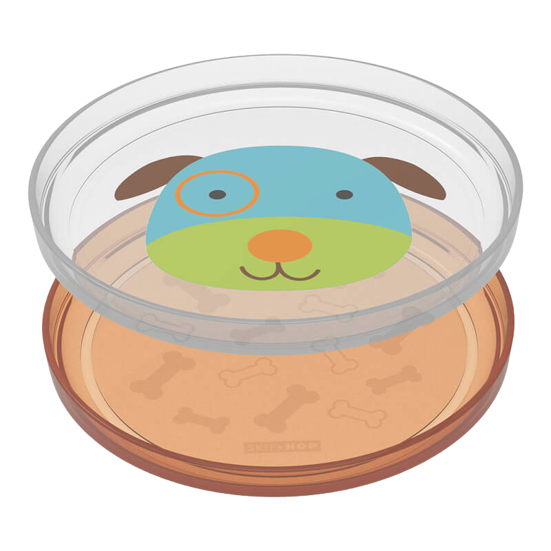 Skip Hop Zoo Smart Serve 防滑餐盤 - 2 個裝
