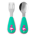 Skip Hop Zootensils Fork & Spoon - Flamingo